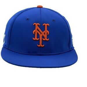 OC Sports New York Mets Blue Orange MLB Baseball Cap Hat Size S/M Number 7 Eco3